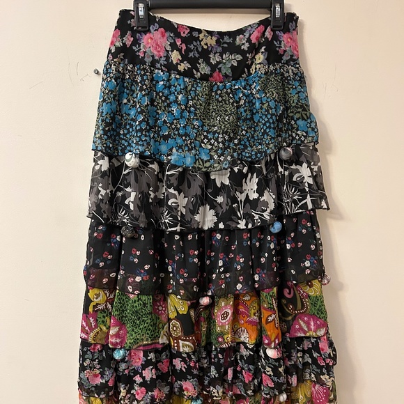Sacred Threads tiered maxi skirt, size L. - Picture 4 of 9
